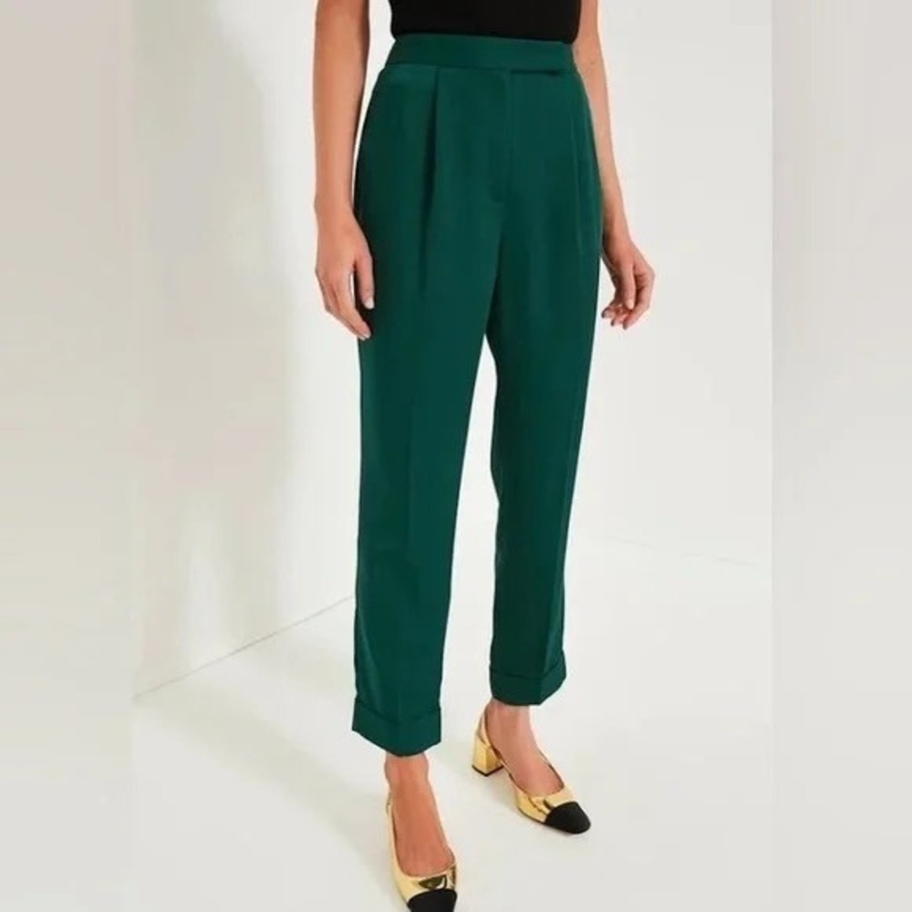 Tuckernuck Emerald Green Pleated Trousers